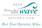 TravelAge West 2020 WAVE Editor's Pick, Best Tour Operator, Africa