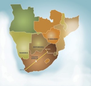 Cape Town & The Magical Mystery Safari map