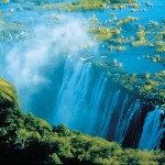 Victoria Falls aireal view