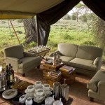 Luxury camping in the Serengeti