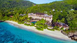 DoubleTree Allamanda Resort & Spa Seychelles aerial view